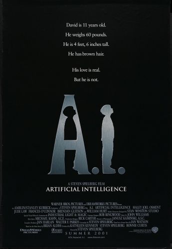 A.I. ARTIFICIAL INTELLIGENCE One Sheet Poster